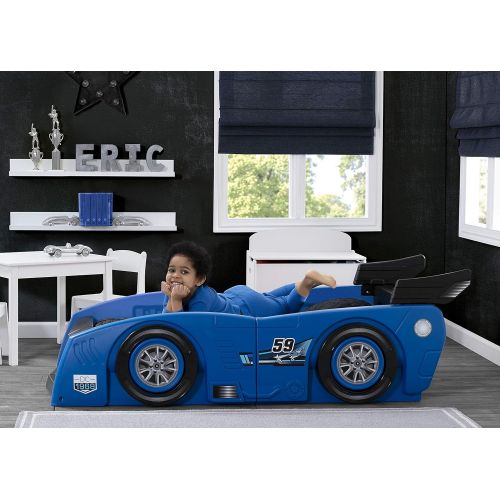  Delta Children Grand Prix Race Car Toddler & Twin Bed - Made in USA, Blue