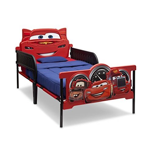  Delta Children Plastic 3D-Footboard Twin Bed, Disney/Pixar Cars