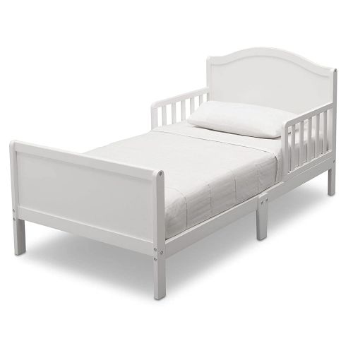  Delta Children Bennett Wood Toddler Bed - Greenguard Gold Certified, Bianca White