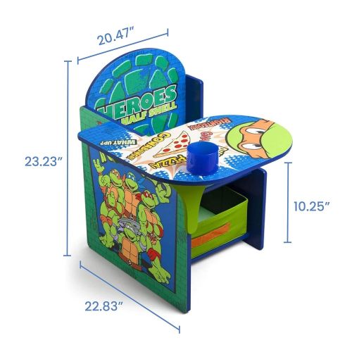  Delta Children Chair Desk With Storage Bin, Ninja Turtles