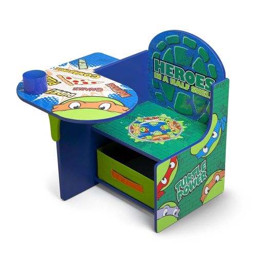  Delta Children Chair Desk With Storage Bin, Ninja Turtles