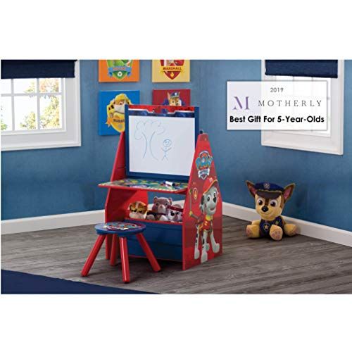  Delta Children Kids Easel and Play Station  Ideal for Arts & Crafts, Drawing, Homeschooling and More, Nick Jr. PAW Patrol