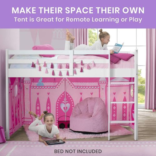  Delta Children Loft Bed Tent Curtain Set for Low Twin, Disney Princess