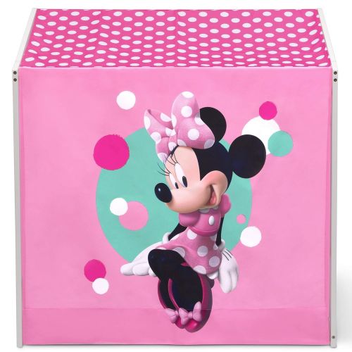  Delta Children Disney Minnie Mouse Indoor Playhouse with Fabric Tent + Minnie Mouse Chair Desk with Storage Bin