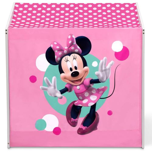  Delta Children Disney Minnie Mouse Indoor Playhouse with Fabric Tent + Minnie Mouse Chair Desk with Storage Bin