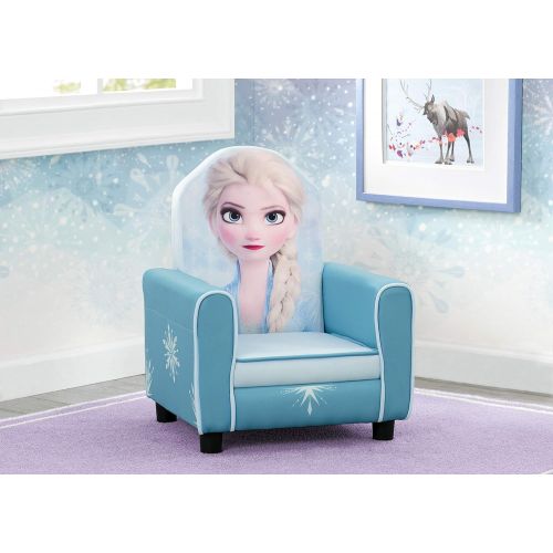  Delta Children Figural Upholstered Kids Chair, Disney Frozen II Elsa