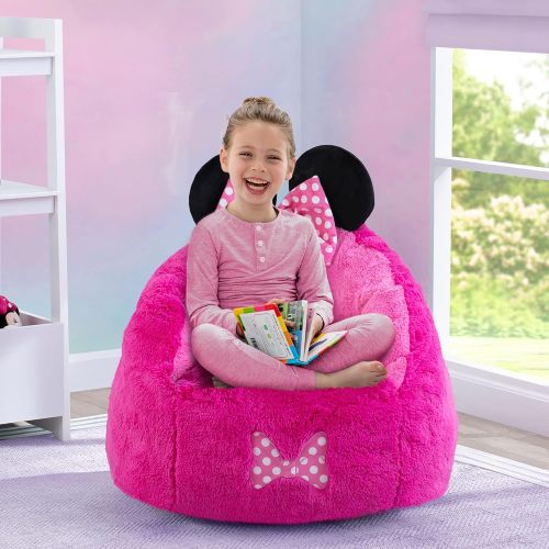  Disney Minnie Mouse Cozee Figural Chair by Delta Children, Toddler Size (for Kids Up to 6 Years Old)