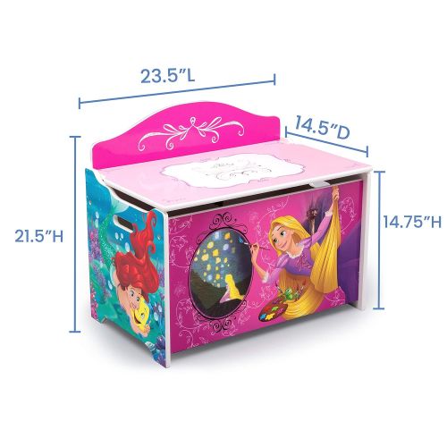  Delta Children Deluxe Toy Box, Disney Princess