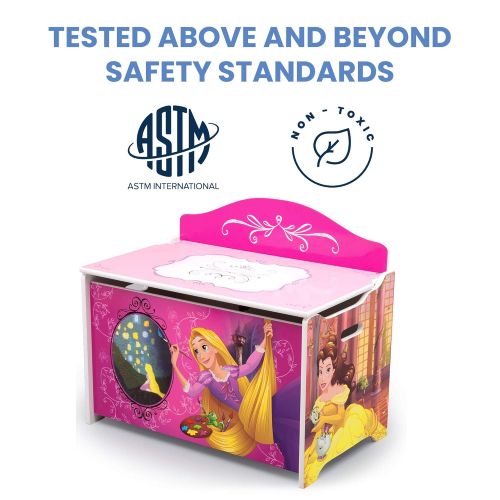 Delta Children Deluxe Toy Box, Disney Princess