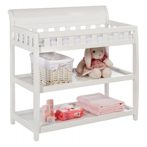  Delta Children Bentley Changing Table with Changing Pad, White