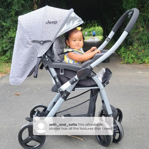  Visit the Delta Children Store Jeep Unlimited Reversible Handle Stroller, Grey Tweed