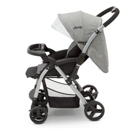  Delta Children Jeep Unlimited Reversible Handle Stroller, Grey Tweed