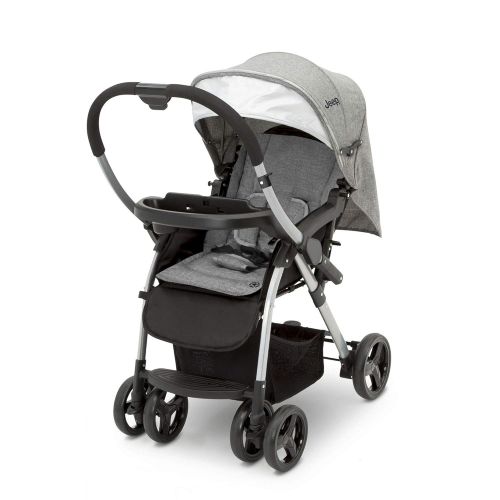  Delta Children Jeep Unlimited Reversible Handle Stroller, Grey Tweed