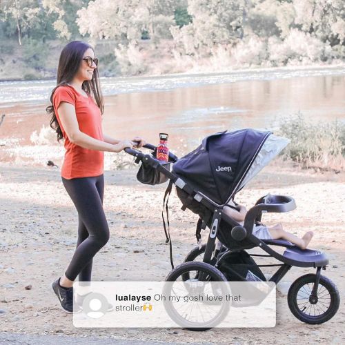  Jeep Hydro Sport Plus Jogger by Delta Children, Black; Includes Car Seat Adapter