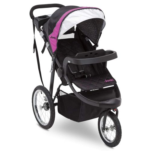  [아마존베스트]Jeep Deluxe Patriot Open Trails Jogger by Delta Children, Berry Tracks