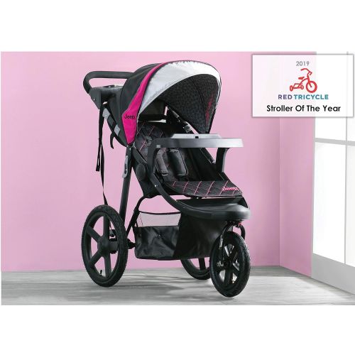  [아마존베스트]Jeep Deluxe Patriot Open Trails Jogger by Delta Children, Berry Tracks