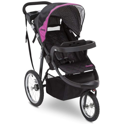  [아마존베스트]Jeep Deluxe Patriot Open Trails Jogger by Delta Children, Berry Tracks