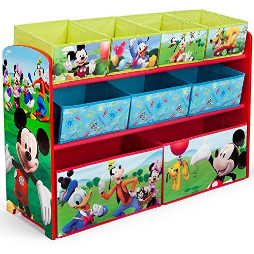  [아마존베스트]Delta Children Deluxe 9-Bin Toy Storage Organizer, Disney/Pixar Cars