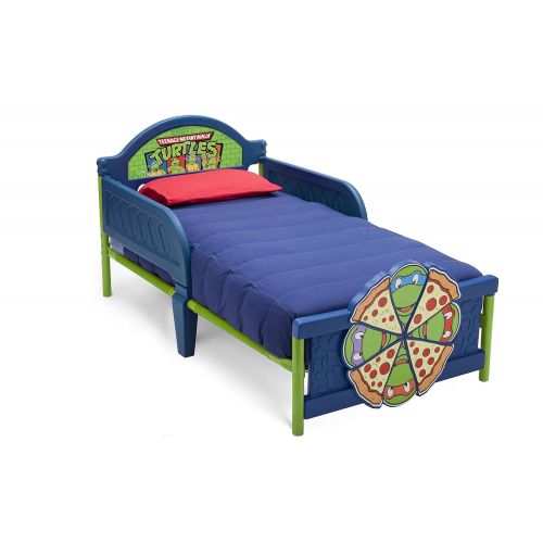  Delta Children 3D-Footboard Toddler Bed, Nickelodeon Ninja Turtles