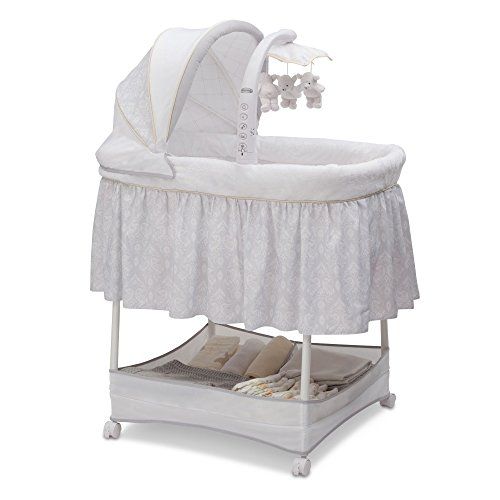 시몬스 Simmons Kids Gliding Bassinet, Peacock