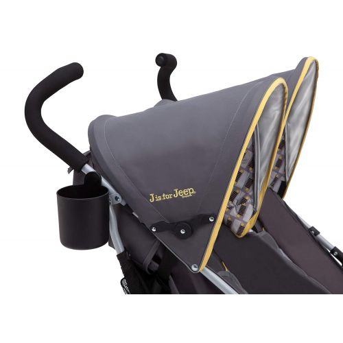  Delta Children J is for Jeep Brand Scout Infant Canopy Double Stroller, Spot On