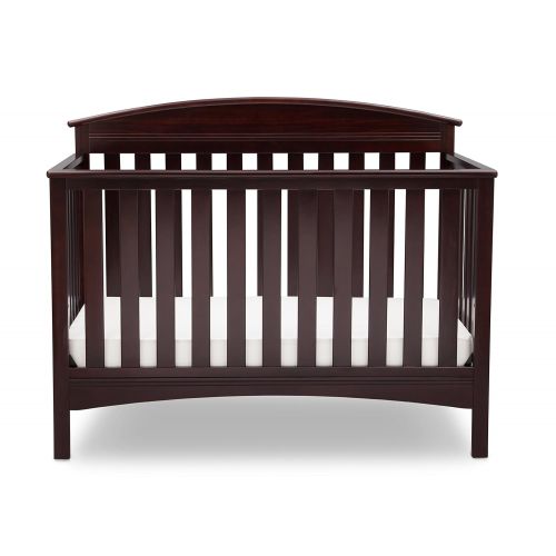  Delta Children Abby 4-in-1 Convertible Baby Crib, Dark Chocolate