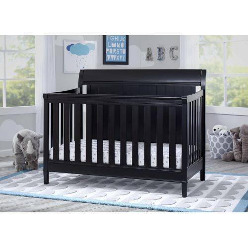  Delta Children New Haven 4-in-1 Convertible Baby Crib, Grey