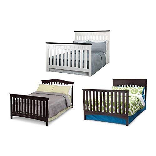  Delta Children Wooden Full-Size Bed Rails, Grey