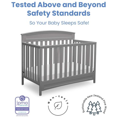  Delta Children Sutton 4-in-1 Convertible Baby Crib, White