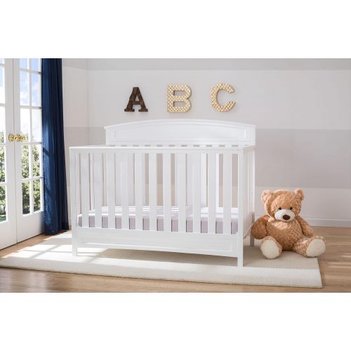  Delta Children Sutton 4-in-1 Convertible Baby Crib, White