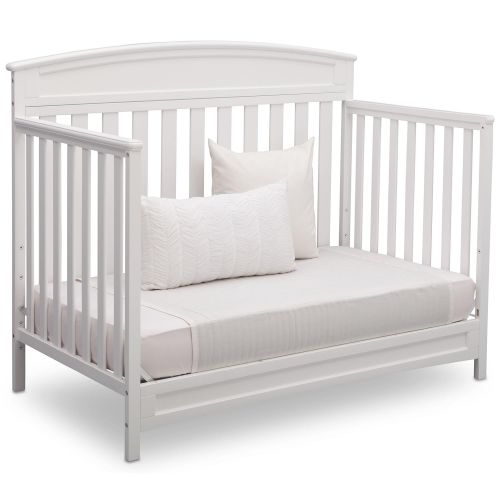  Delta Children Sutton 4-in-1 Convertible Baby Crib, White