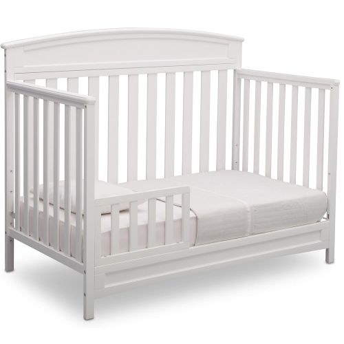  Delta Children Sutton 4-in-1 Convertible Baby Crib, White