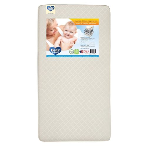  Delta Children Twinkle Stars Supreme Innerspring Crib and Toddler Mattress | Waterproof | GREENGUARD Gold Certified (NaturalNon-Toxic)