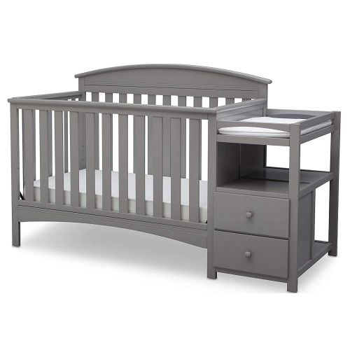  Delta Children Abby Convertible Crib N Changer, Grey