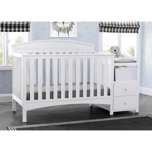  Delta Children Abby Convertible Crib N Changer, Grey