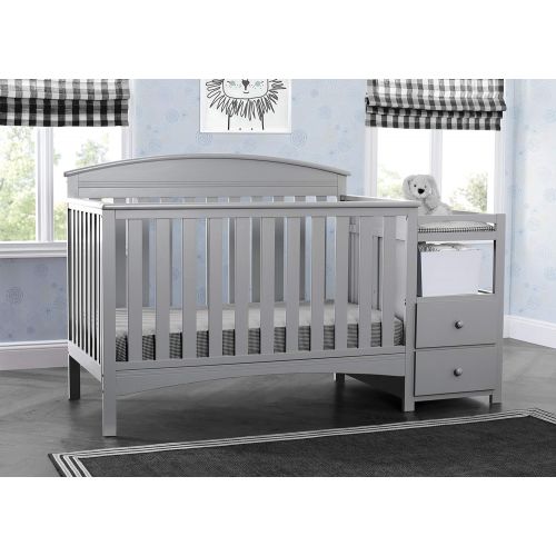  Delta Children Abby Convertible Crib N Changer, Grey