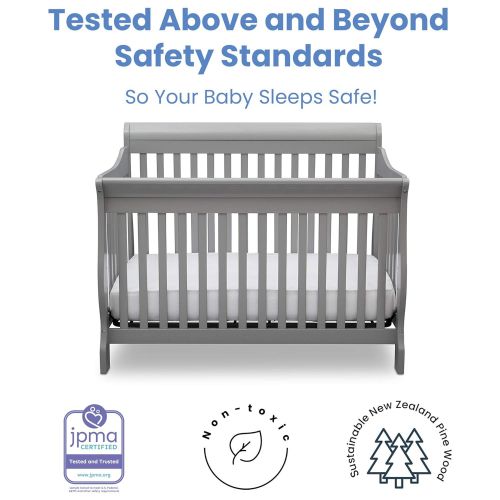  Delta Children Canton 4-in-1 Convertible Baby Crib, Espresso Cherry