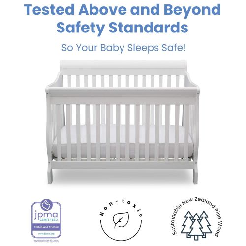  Delta Children Canton 4-in-1 Convertible Baby Crib, Espresso Cherry