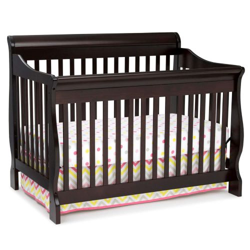  Delta Children Canton 4-in-1 Convertible Baby Crib, Espresso Cherry