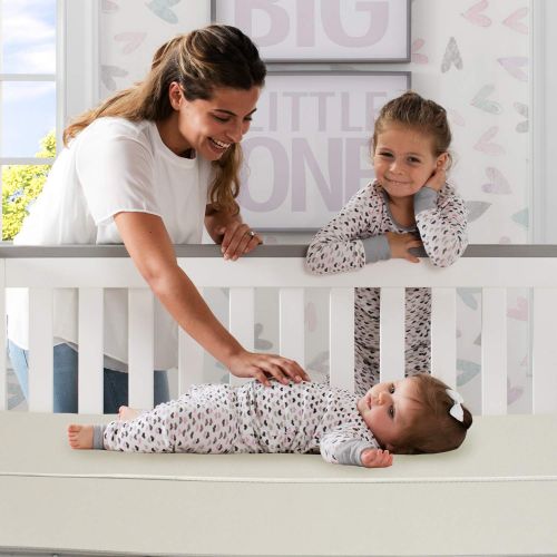  Delta Children Twinkle Stars Fiber Core Crib and Toddler Mattress | Waterproof | Lightweight |...