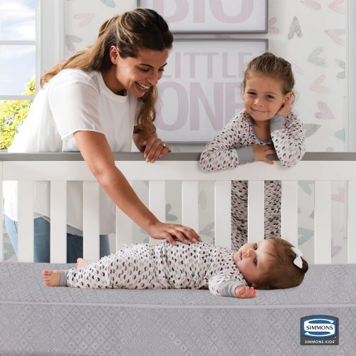  Delta Children Beautyrest Beginnings Black Brilliant Sun 2-Stage Premium Crib and Toddler Mattress with Plant-Based Soy Foam and Gel Memory Foam - GREENGUARD Gold Certified - Trusted - Made in US