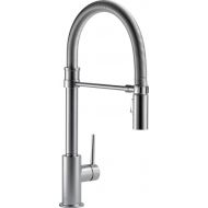 Delta Faucet Trinsic Pro Commercial Style Kitchen Faucet, Kitchen Faucets with Pull Down Sprayer, Kitchen Sink Faucet, Faucet for Kitchen Sink with Magnetic Docking, Arctic Stainless 9659-AR-DST