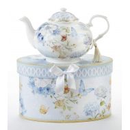 Delton Porcelain Blue Butterfly Tea Pot