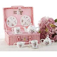 Delton Products Delton Product Porcelain Tea Set in Basket Koala Kitchenware