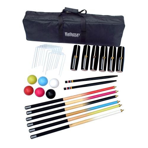  Deluxe 6-Player Croquet Set by Hathaway