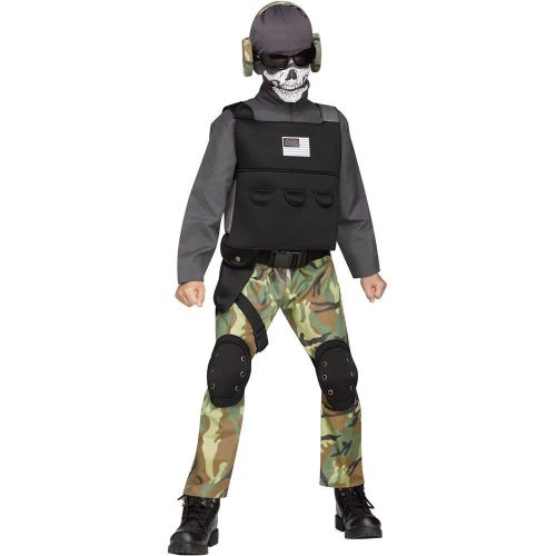  Fun World Skull Soldier Kids Costume
