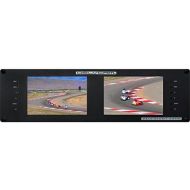 Delvcam Dual 7 Broadcast 3GHDSD Multiformat IPS LED Rackmount Video Monitor, 1280x800, USBHDMI