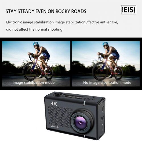  Dem.w 4K Sports Camera - 2.35 Inch Action Camera Kit Waterproof WiFi 30M Underwater Camera Supporting Remote Control APP