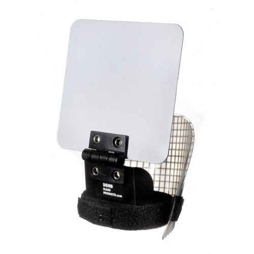  Demb Flash Products Demb Flash Diffuser Classic - Articulating Panel, 4 ¼ X 4 & Tiltable Front Diffuser Controls Proportion Between Ceiling Bounce and Reflector Bounce.