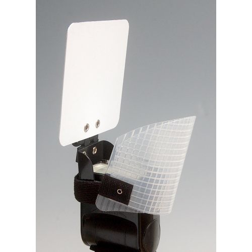  Demb Flash Products Demb Flash Diffuser Classic - Articulating Panel, 4 ¼ X 4 & Tiltable Front Diffuser Controls Proportion Between Ceiling Bounce and Reflector Bounce.